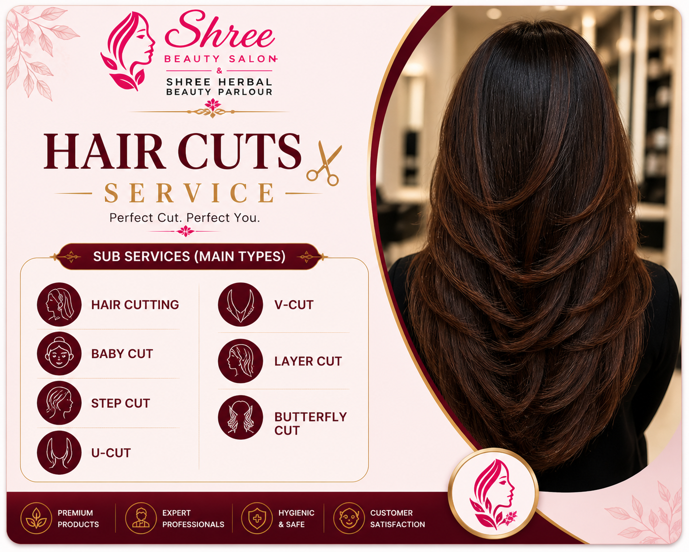 Hair styling service at Shree Herbal Beauty Parlour